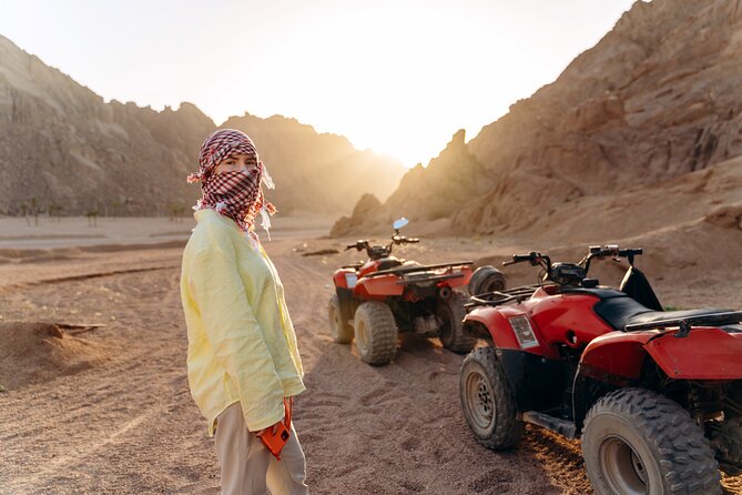 Hurghada: Quad, Jeep, Camel and Buggy Safari with BBQ Dinner - BBQ Dinner and the Fire, Belly Dance, and Tanoura Show