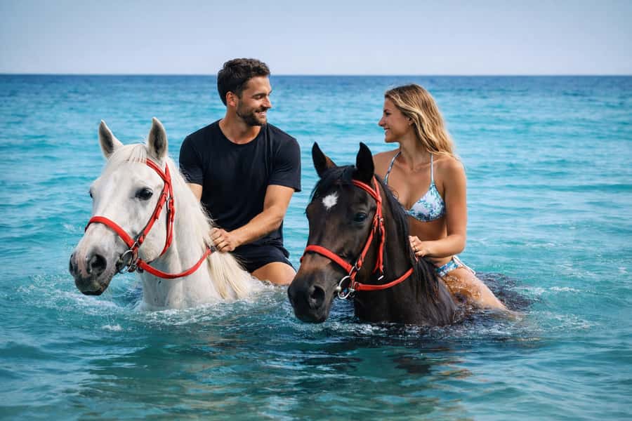 Hurghada: Sea & Desert Horse Riding tour/w Swimming&Transfer - Getting Oriented at the Stable: Meeting Point, Ticket, and First Steps