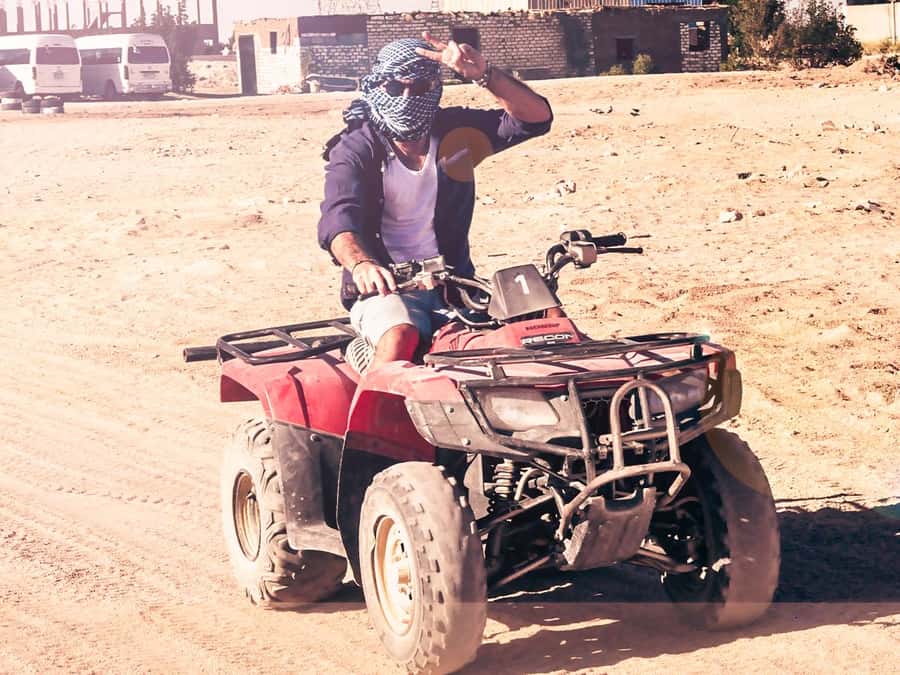 Hurghada: Sunrise Quad Bike, Camel and Oriental Breakfast - Safety on the dunes: helmets, test drive, and the 16+ rule