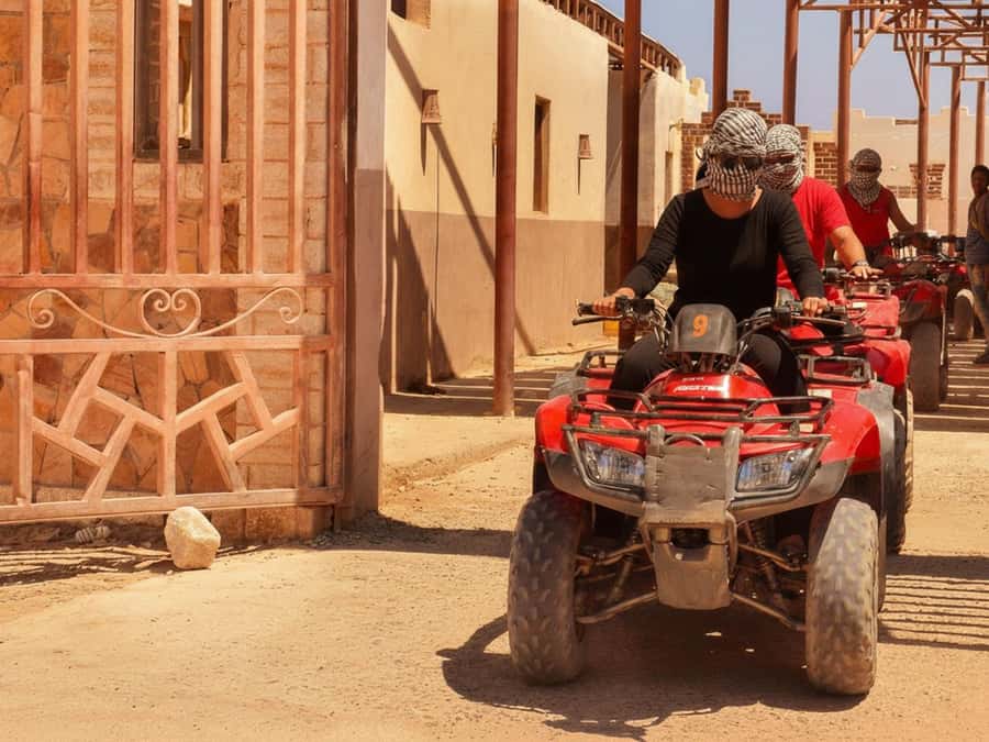 Hurghada: Sunset Quad Bike, Camel w/ Opt Stargazing and BBQ - Hurghada sunset quad biking, camel ride, BBQ, and stars: the vibe