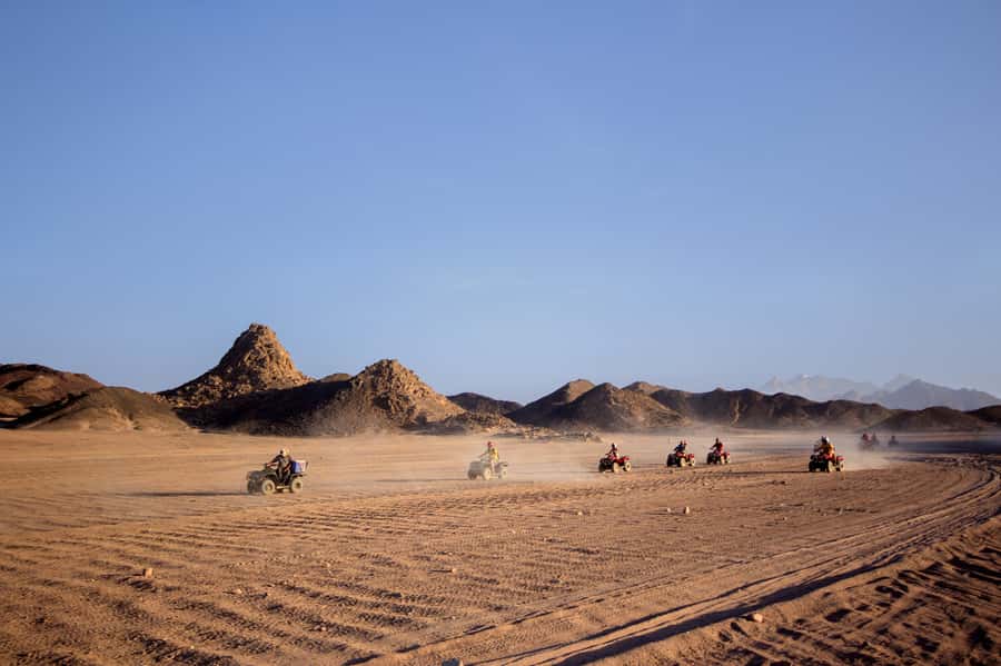 Hurghada: Sunset Quad Bike, Camel w/ Opt Stargazing and BBQ - Camel ride: short by default, optional upgrade if you want more