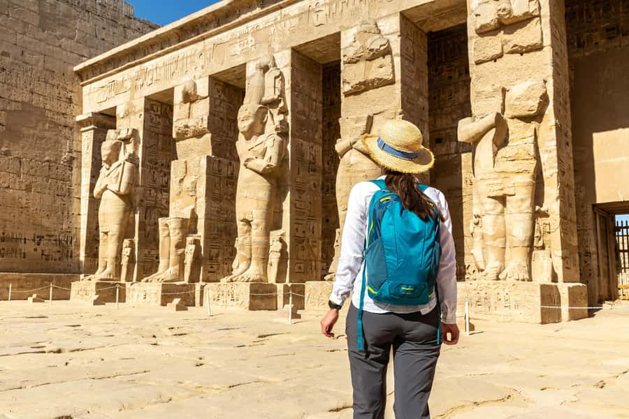 Luxor: Hot Air Balloon & Private tour to West bank and Lunch - Medinet Habu: Ramses III’s burial temple and what the 63-meter scale means