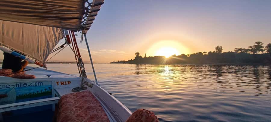 Luxor: Nile River Private Sunset Felucca Ride - The 2-hour ride: what happens once you push off