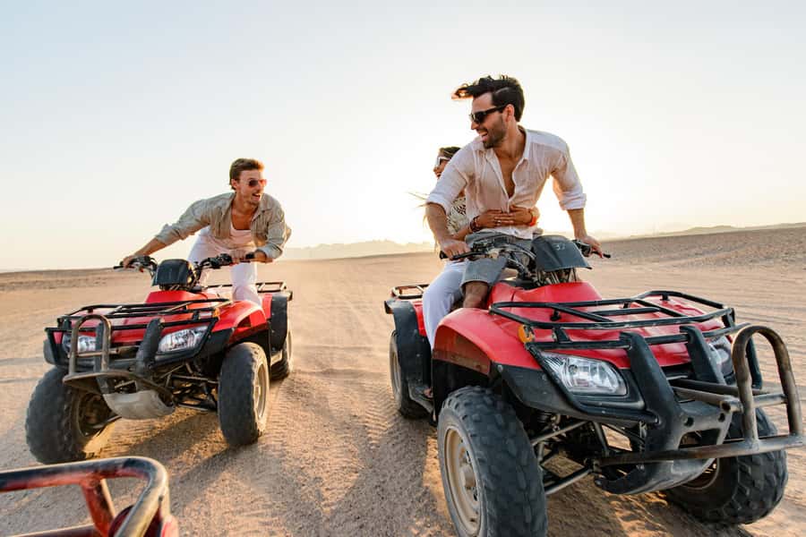 Luxor: Quad Bike Safari Experience - The 1-hour quad ride: sand, dunes, and those mountain backdrops