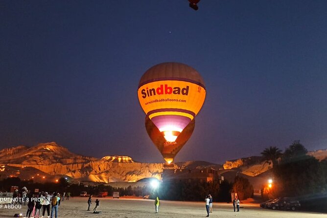 Luxury Hot Air Balloon Flight Over Luxor - Watching the Balloon Inflate, Before You Ever Lift Off