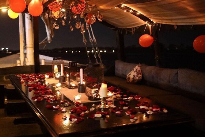 Luxury Private Felucca on the Nile with Lunch - Romance extras, flowers, candles, balloons, and celebration cakes