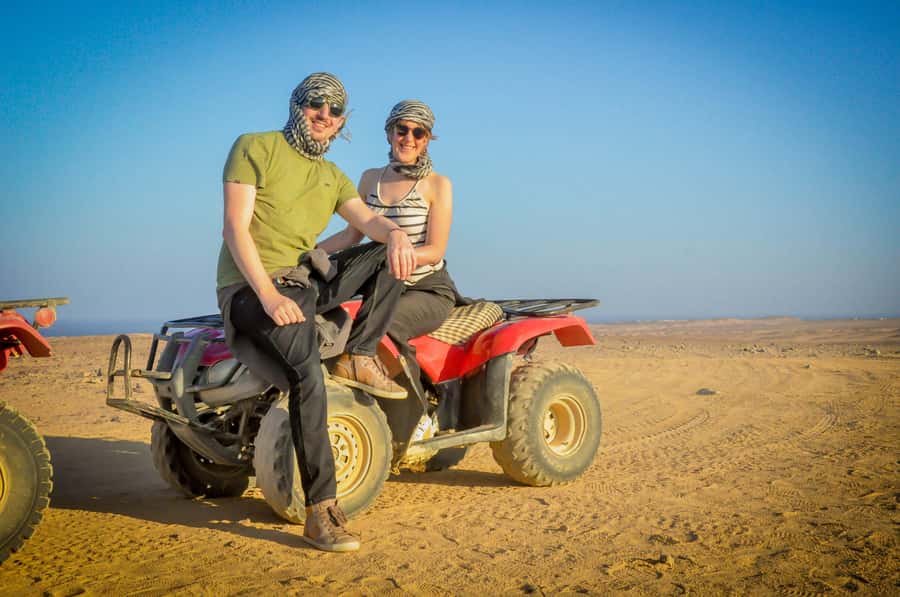 Makadi Bay: ATV, Sea View, Camel, Stargazing, Dinner & Show - Safety briefing and the practice check: how they keep it fun