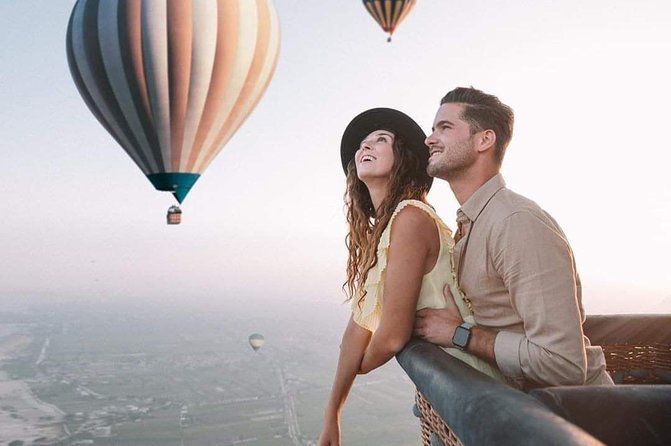 One Day Sunrise Balloon, Sunset Felucca ride, Luxor full-day tour - The West Bank handoff: Colossi of Memnon as your reality check