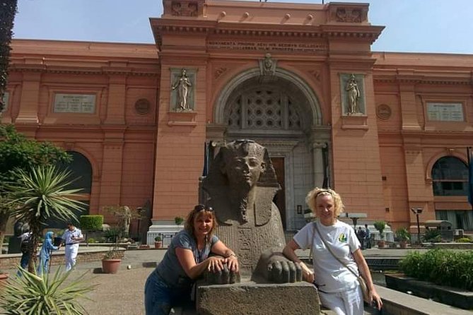 Private Day to cairo - all fees included - new museum & pyramid - Lunch at the Walkway Food Court: buffet lunch, drinks extra