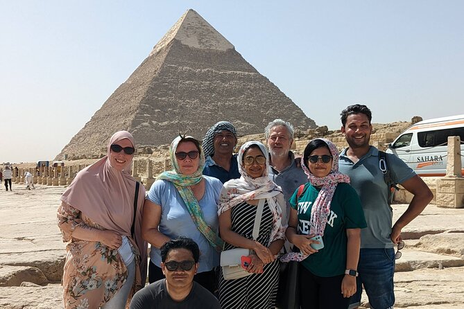 Private full day tour in Pyramids of Giza, Memphis and Saqqara - Giza Pyramids and Sphinx: Cheops, Chephren, Mykerinus, plus Valley Temple