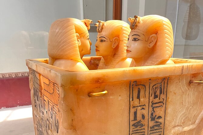 Private full day tour Sakkara , Memphis museum ,Dahshur pyramids - Memphis museum: Ramses II statue and the feminine Sphinx clue