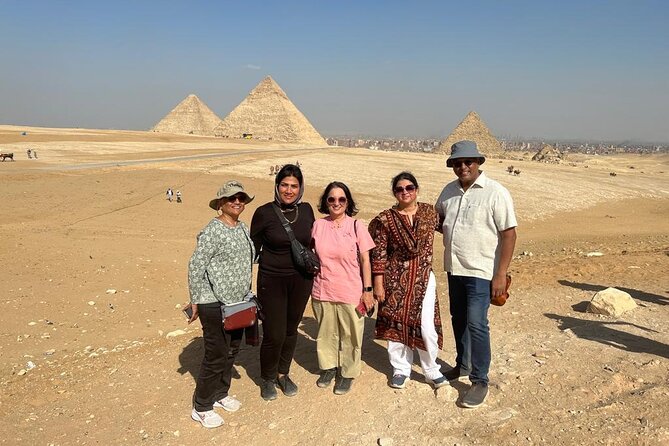 Private tour: GIza Pyramids, Memphis City & Sakkara Pyramid - Giza Plateau: Cheops, Chephren, Mykerinos, Valley Temple, and the Sphinx up close