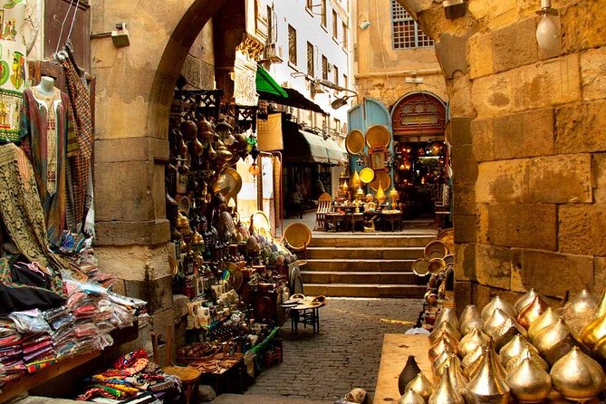 Pyramids of Giza Egyptian Museum Sphinx and Khan El Khalili Bazaar - Khan El Khalili: spice smells, shopping lanes, and El Fishawi mint tea
