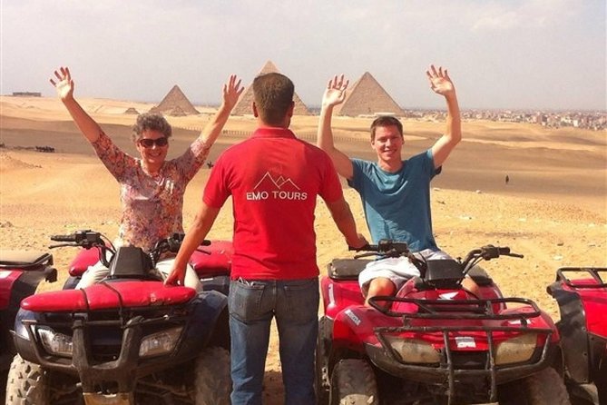 Quad Bike Trip At Desert of Giza Pyramids - Stop 1: Panoramic Pyramids Views From the Desert Track