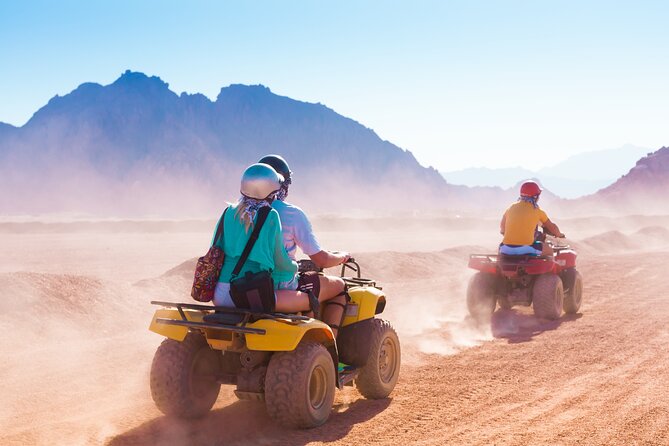Quad Safari, Parasail, Glass Boat Experience in Sharm El Sheikh - Quad Safari in the Sinai Sands: Riding, Stops, and Dust Management