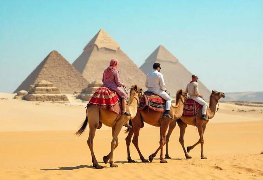Sharm El-Sheikh: Cairo Full-Day Meet The Pharaohs by Flight - Giza Plateau: Pyramids, Sphinx, and that tight timing for camel photos
