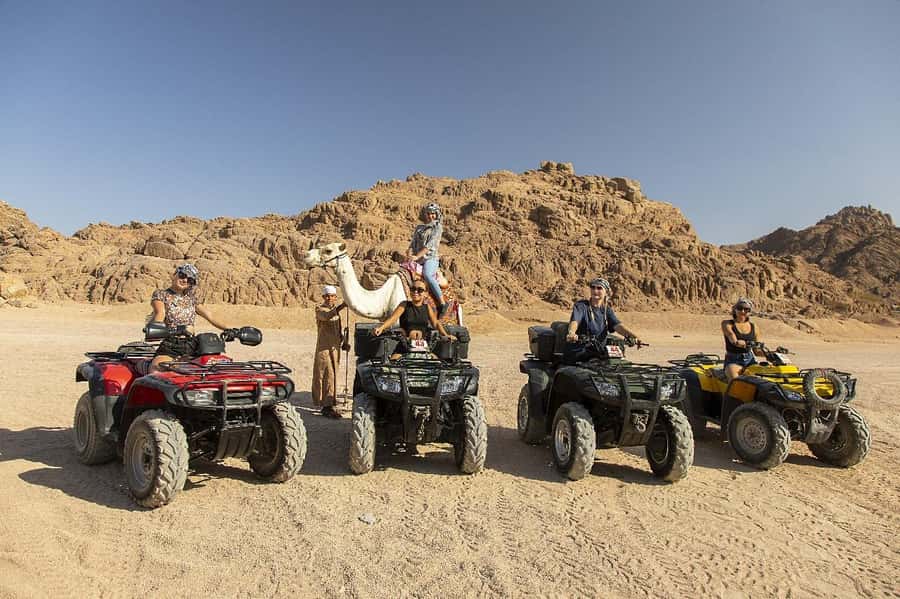 Sharm El Sheikh: Quad Biking & Desert Safari with Pickup - From Hotel Pickup to Desert Safari Station in an Air-Conditioned Van