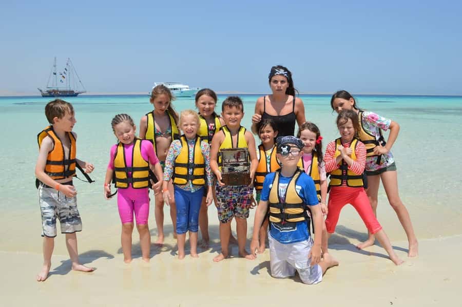 Sharm: Pirates Sailing Boat cruise with transfers & lunch - The Boat Experience: Three Decks, Marble-Wood Style, and Real Shade