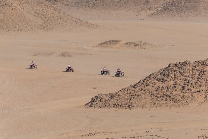 Sharm: Quad Bike or Car Buggy, Camel ride & optional VIP Bedouin Dinner & Show - Eco sound in the mountains: a short stop with real personality