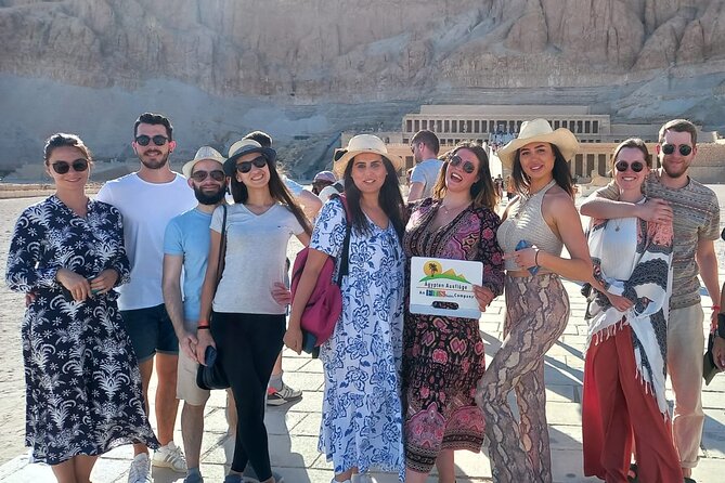Small group Hurghada to Luxor, Valley of the Kings by Van - Karnak Temple: sphinx-lined entry and the sacred lake area