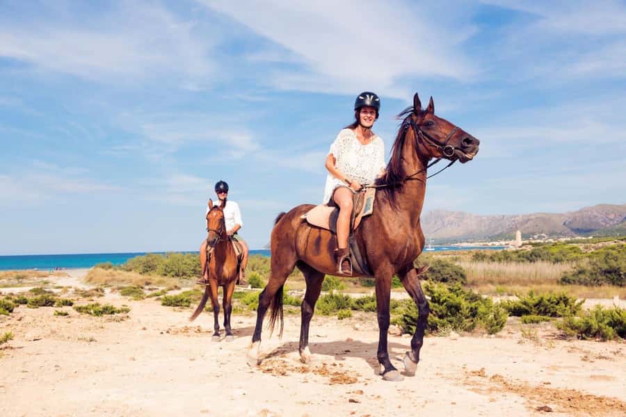Soma Bay: Horse Riding Beach and Desert Tour With Transfer - Desert trails and how your pace gets respected