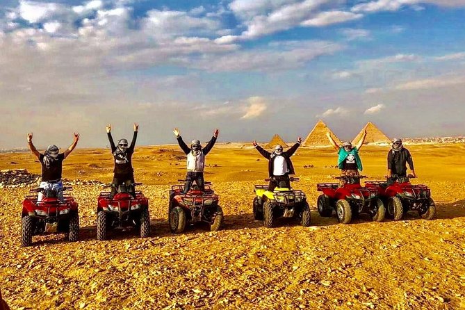 Top rated ATV quad bike at the Desert of Giza Pyramids - Service quality: the guide makes a difference