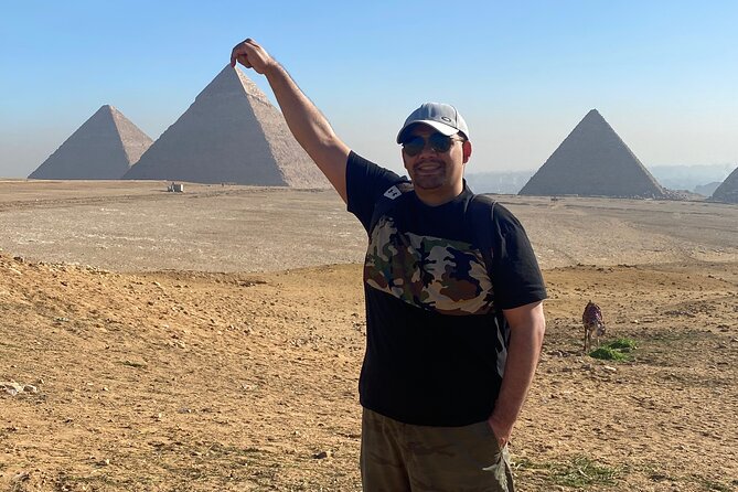 Top Rated Giza Pyramids,Sphinx,Camel ride,lunch & inside pyramids - Sphinx and Valley Temple: where the story gets clear