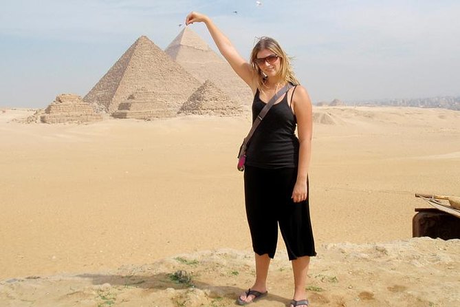 VIP Private Tour Giza Pyramids Sphinx ,Camel,Inside Pyramid - Stop 1 at Giza Plateau: Pyramids, Panorama Views, Camel Ride, and Valley Temple