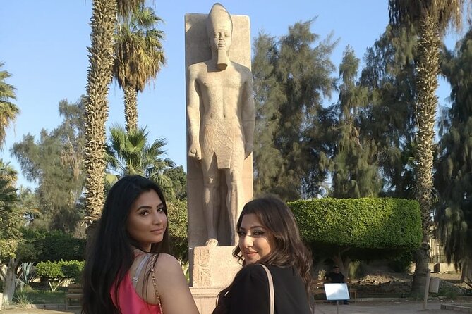 VIPTour Giza pyramids ,Saqqara step pyramids & Memphis Old City - Stop 4: Memphis at Mit Rahina Museum, where statuary does the talking