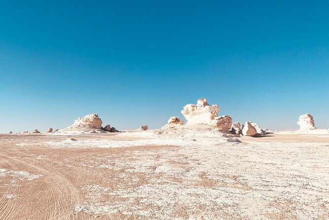 White & Black Desert tour 2 Days 1 night camping from Cairo. - The overnight camp in the Black Desert: tents, sleeping gear, and a real night sky